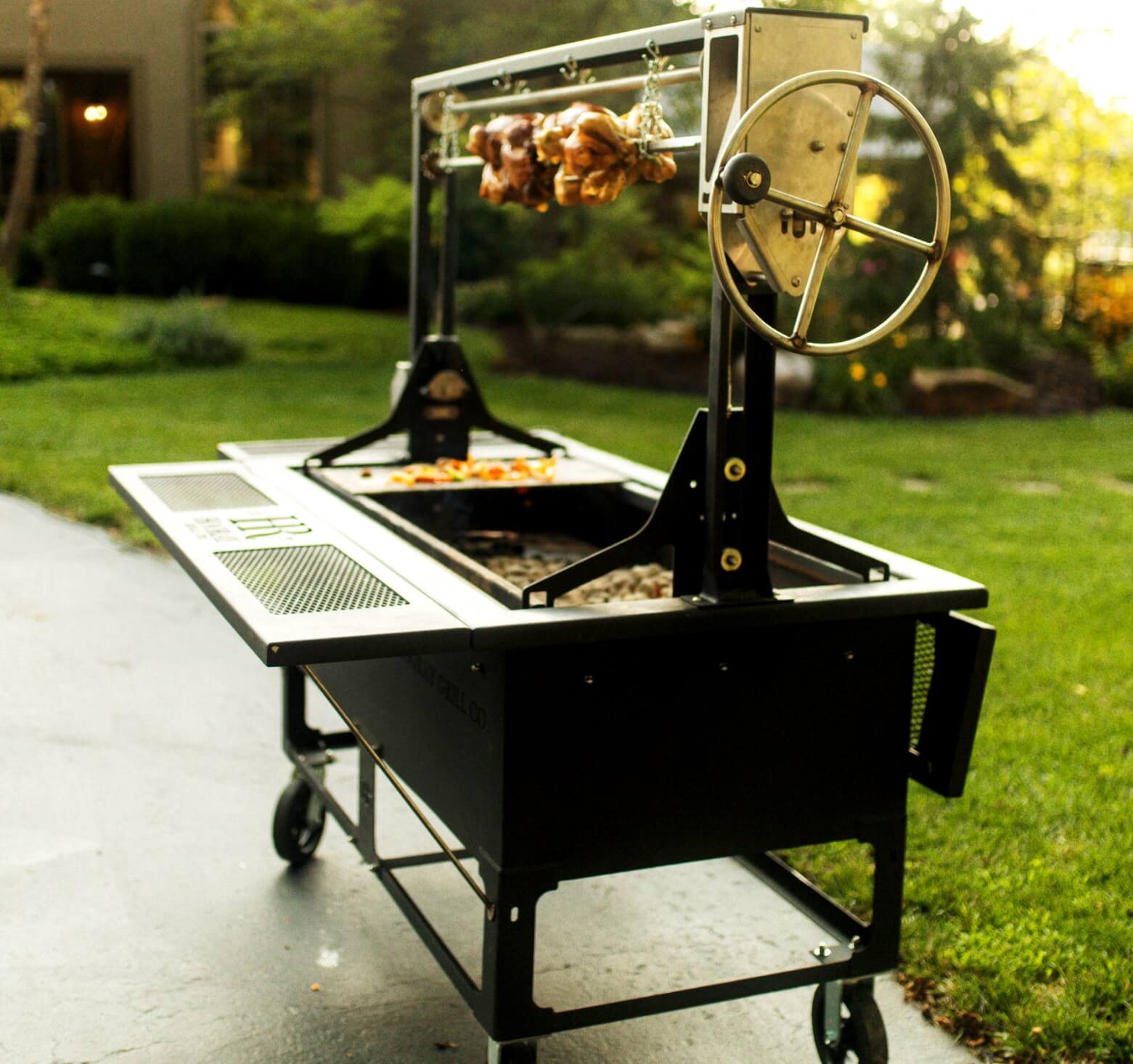 Hooray 600 Ranch Grill With Rotisserie & embroidered grill cover upgrade