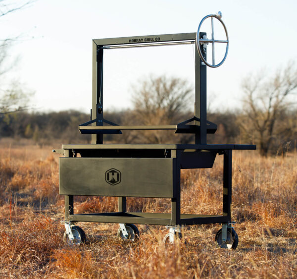 HOORAY 40" Lodge Stainless Grill With Rotisserie