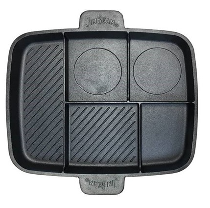 Jim Beam Skillet 5-in-1, Cast Iron