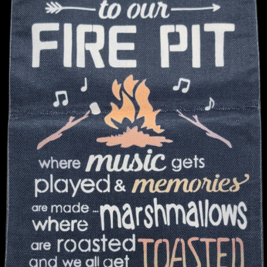 Flags - Welcome To Our Fire Pit Garden Flag