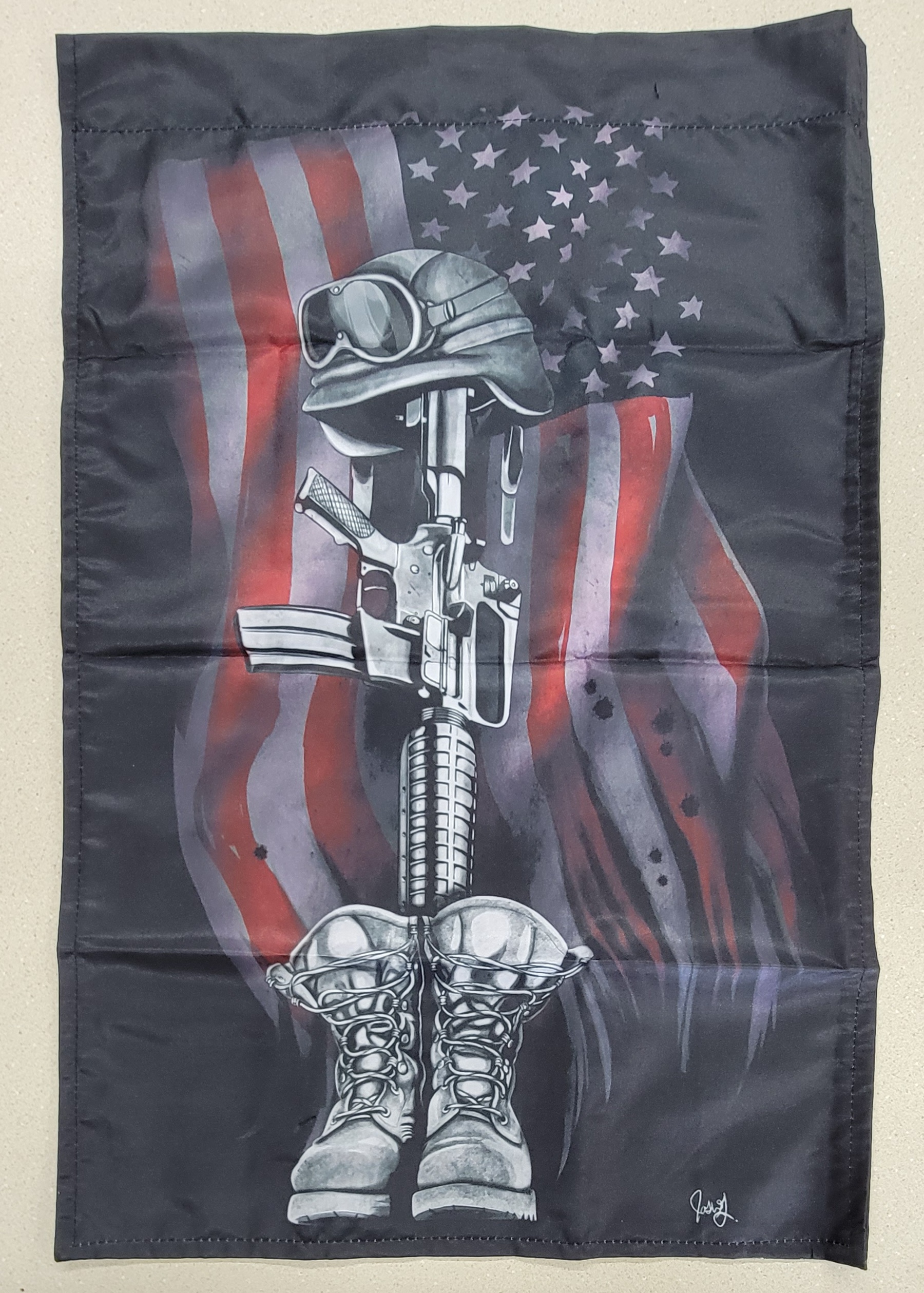 Flags - Boots Gun Garden Flag