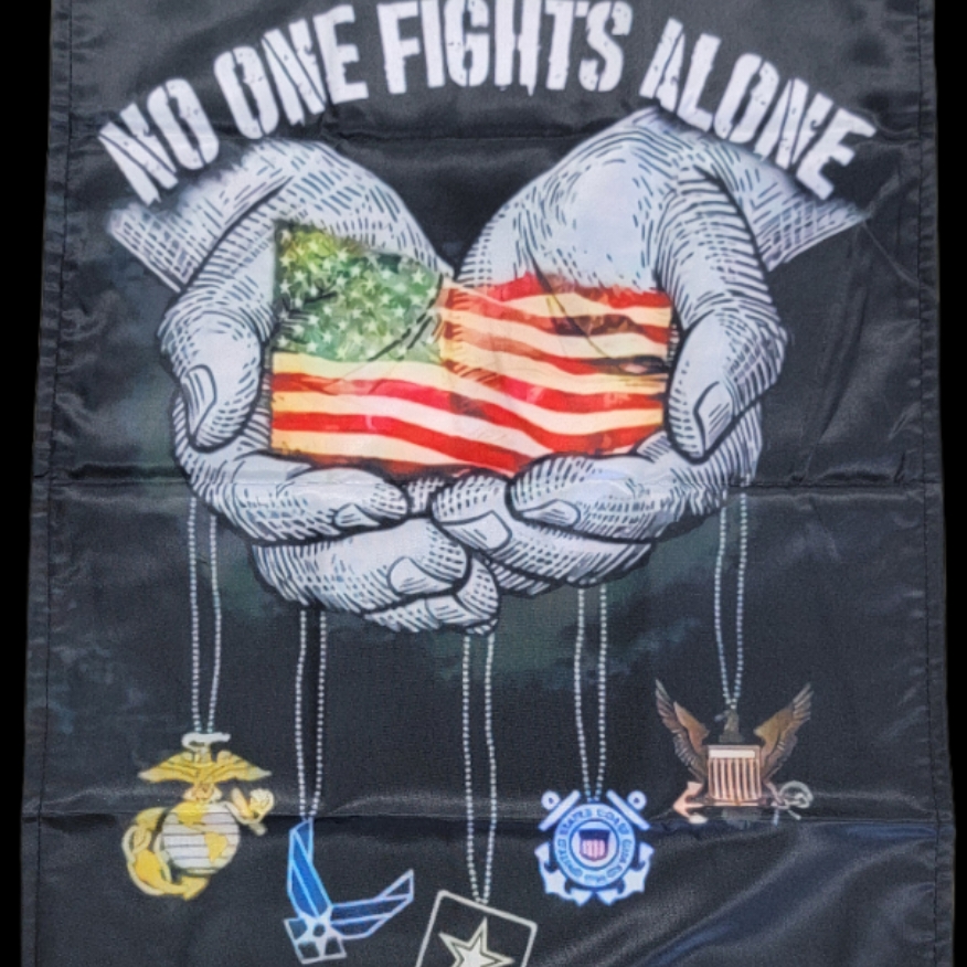 Flags - No One Fights Alone Garden Flag