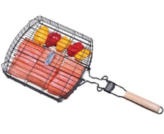 Jim Beam Large Grill Basket with handle
