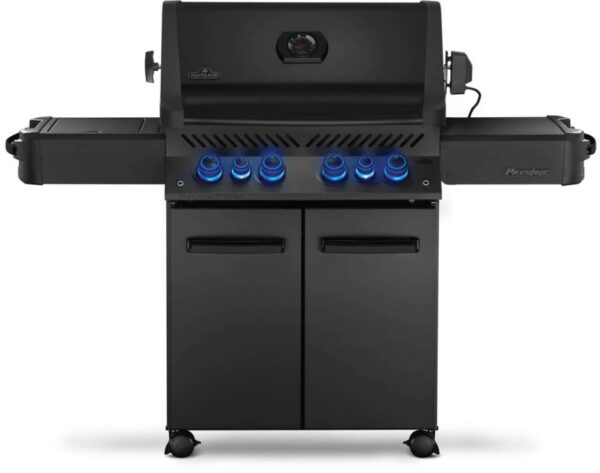 Napoleon Phantom Prestige 500 Gas Grill with Infrared Side and Rear Burner, Flat Black